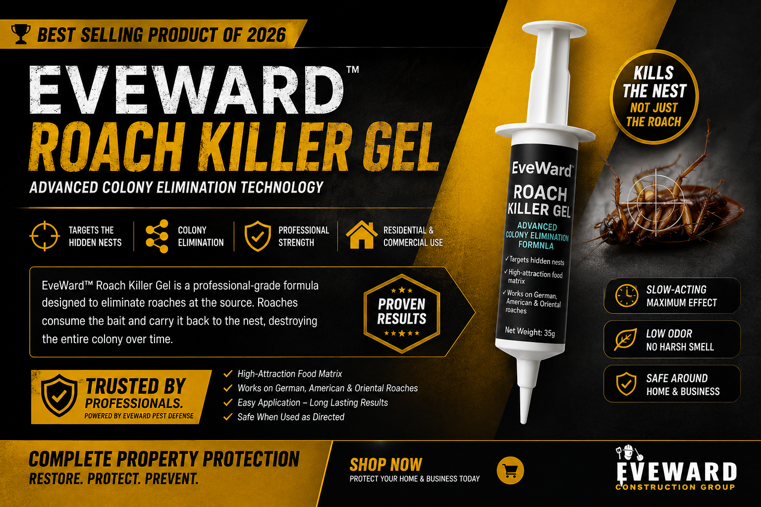 EVEWARD Roach Killer Gel
